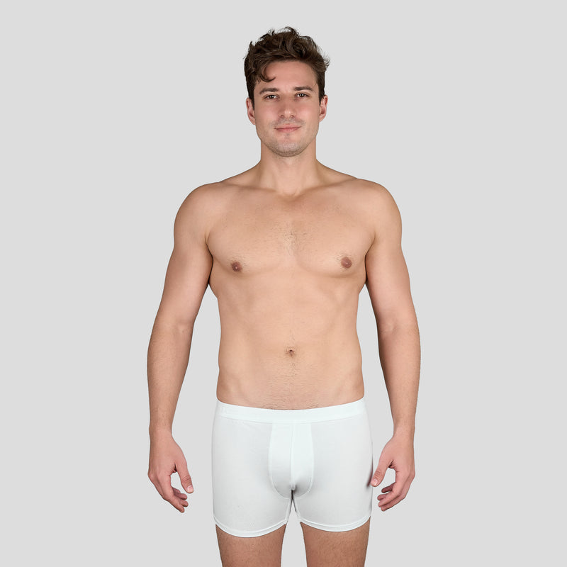 بوكسر سادة - أبيض