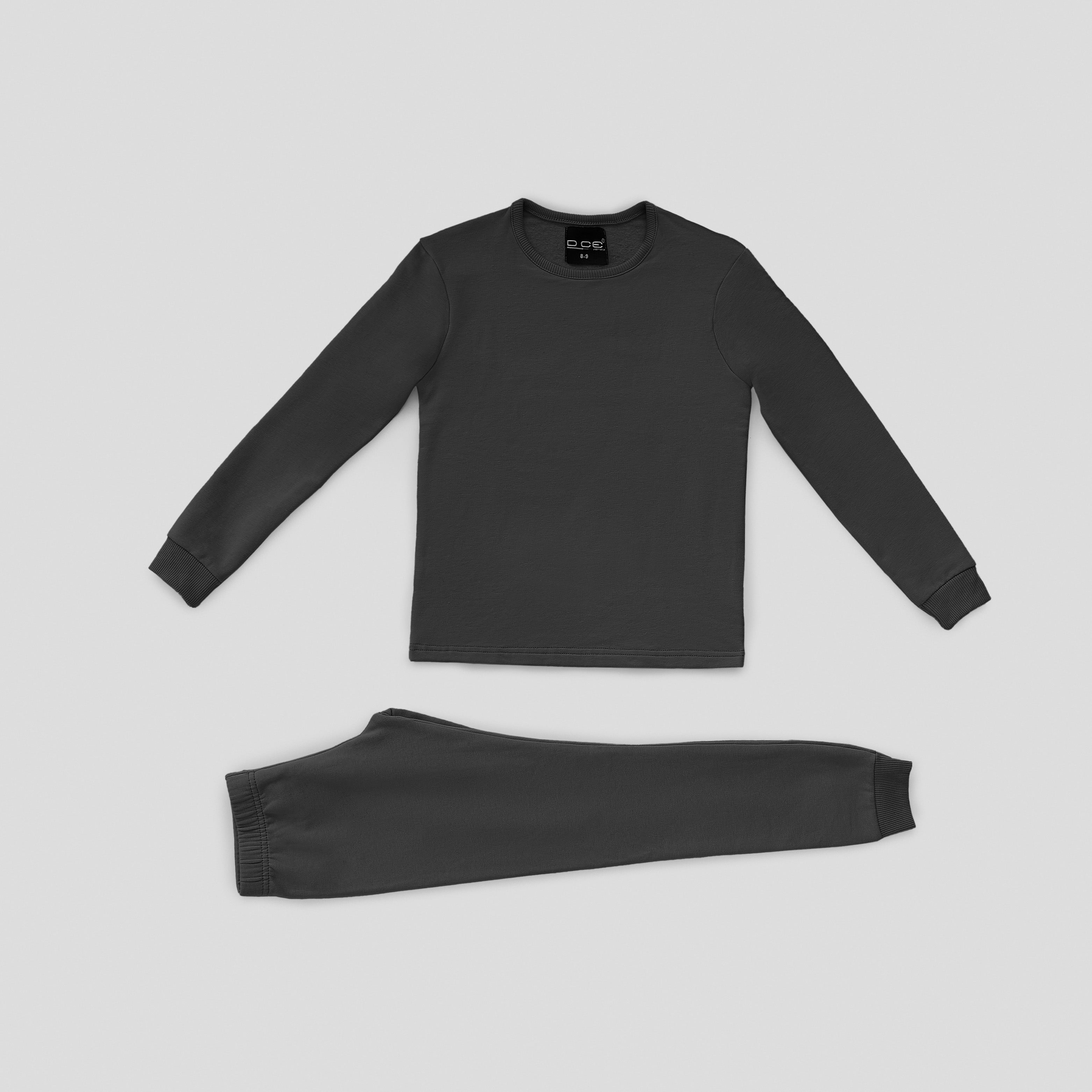 طقم دقاية مبطن من الداخل بوبرة - كحلي