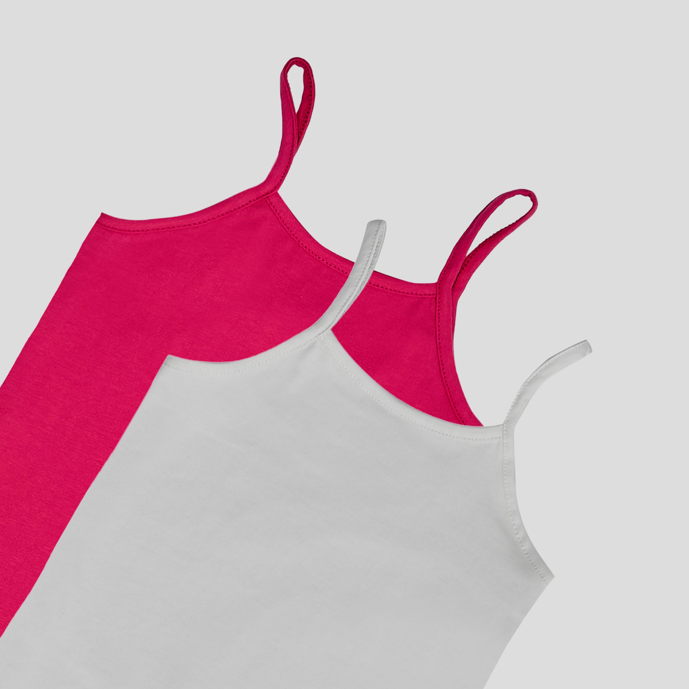 مجموعة من قطعتين من القمصان ذات الحزام الرفيع البسيط - Collection