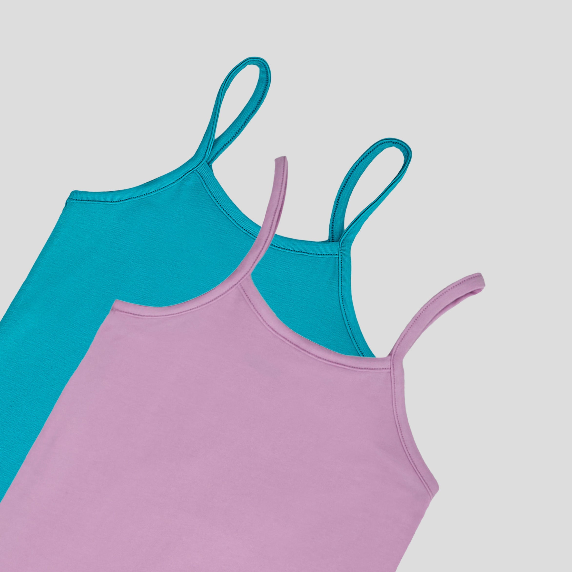 مجموعة من قطعتين من القمصان ذات الحزام الرفيع البسيط - Collection