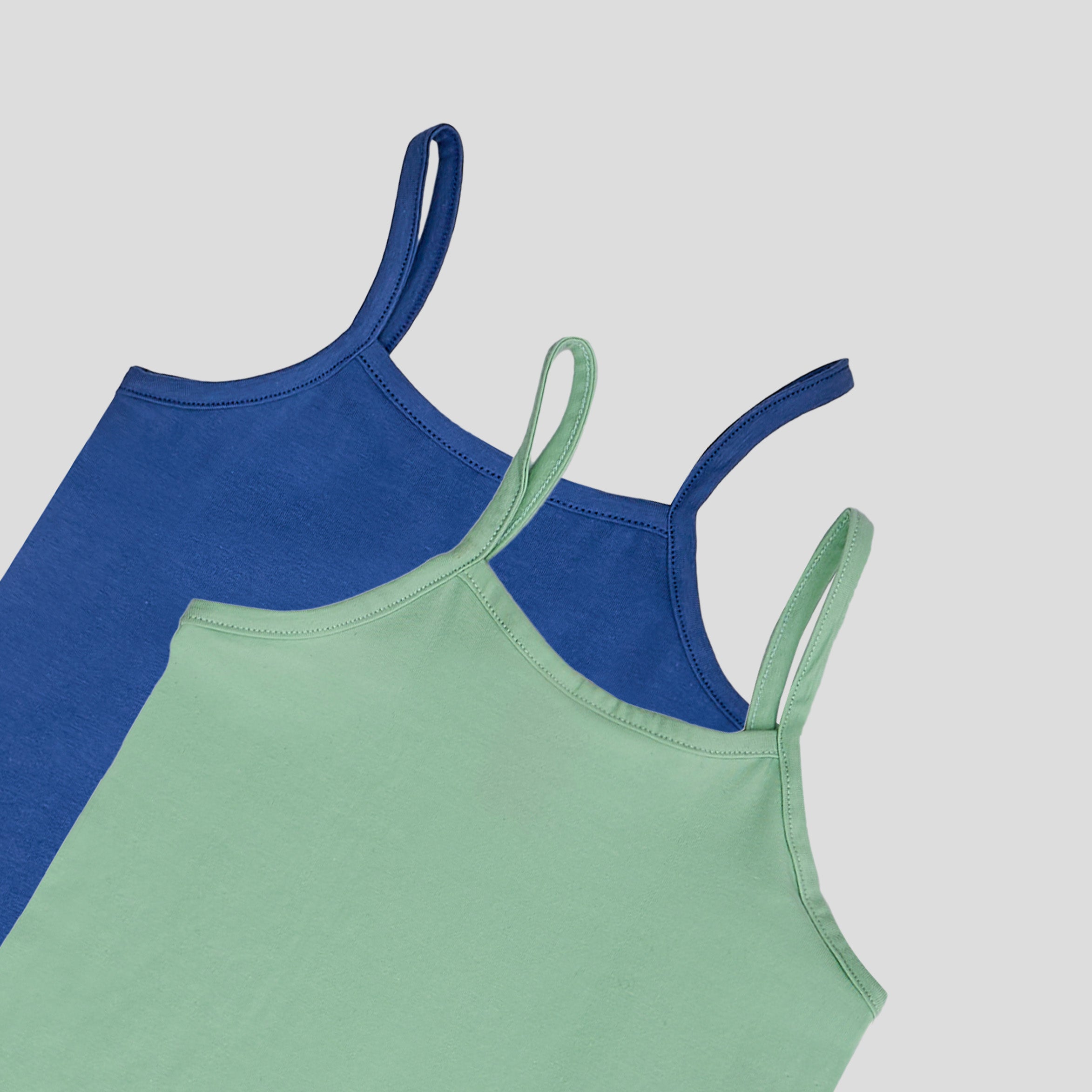 مجموعة من قطعتين من القمصان ذات الحزام الرفيع البسيط - Collection