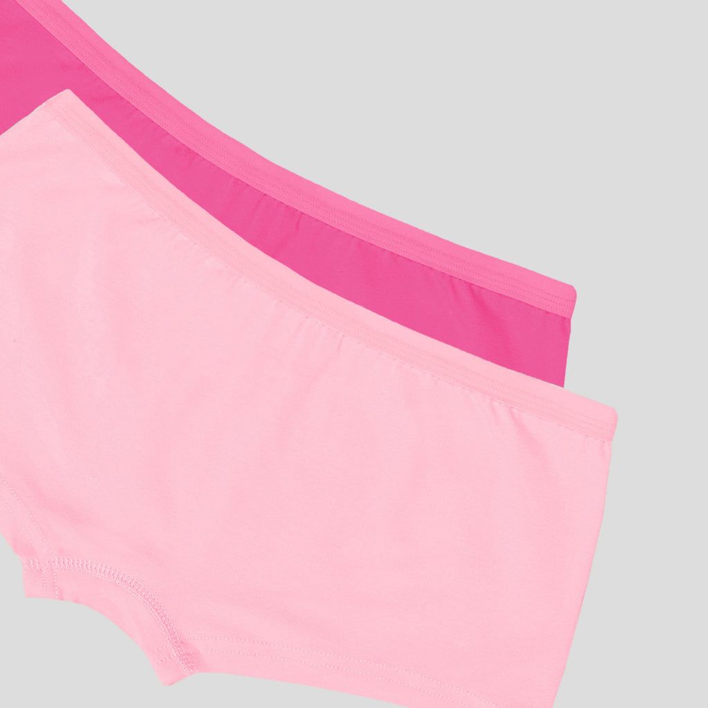 شورت قصير سادة - عبوة من قطعتين