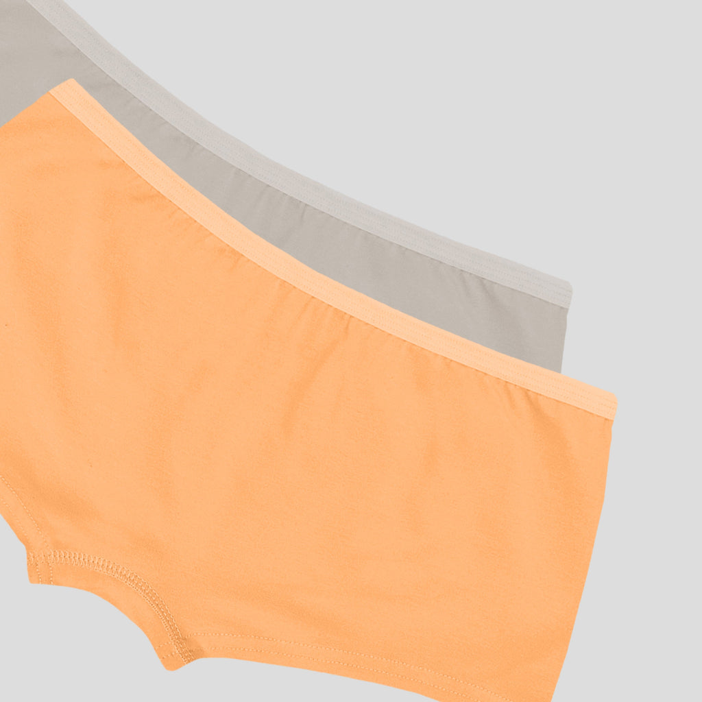 شورت قصير سادة - عبوة من قطعتين