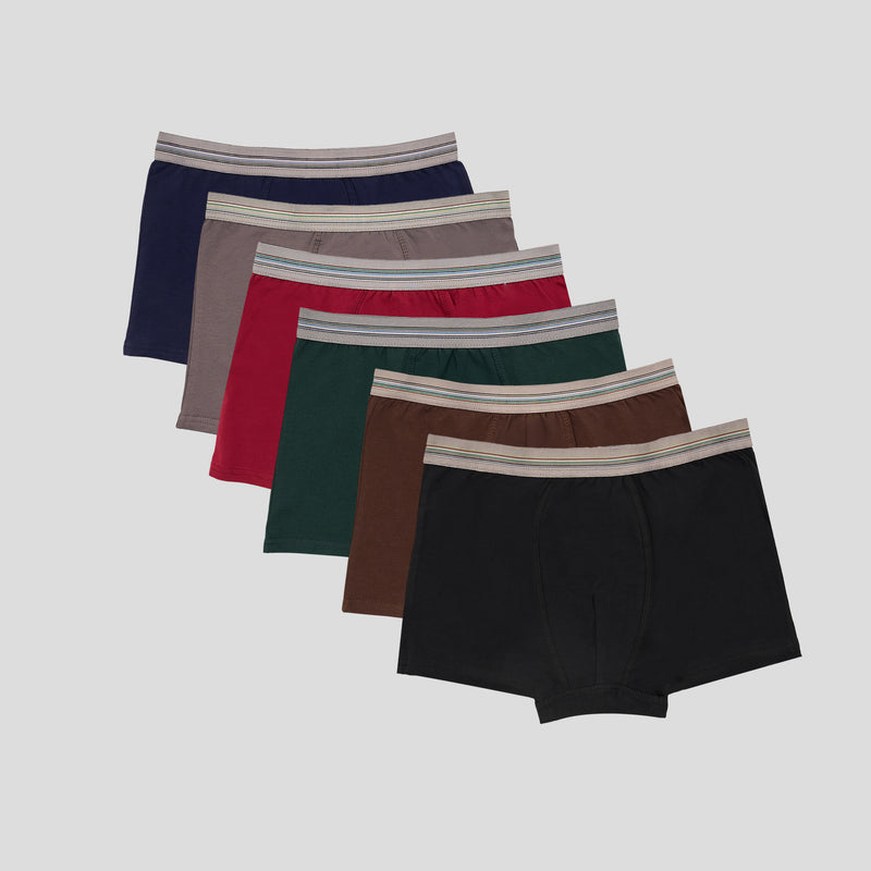 مجموعة من 6 بوكسر سادة - Collection