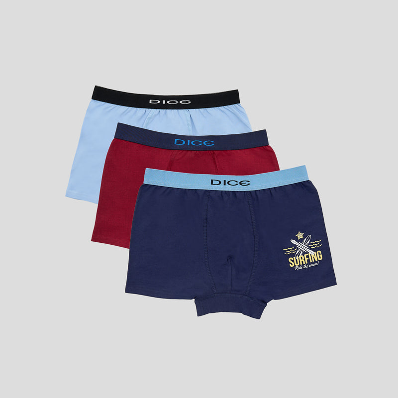 مجموعة من 3 بوكسر مطبوعة - Collection